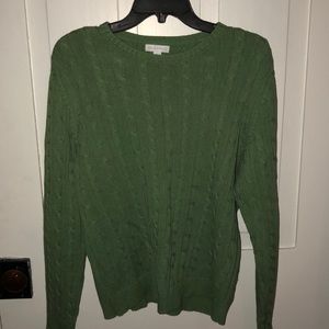 Cable knit sweater